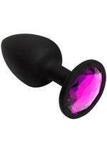 Load image into Gallery viewer, Booty Bling Jeweled Silicone Anal Plug - Pink - Small