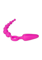 Load image into Gallery viewer, Booty Call Booty Double Dare Silicone Vibrating Butt Plug with Anal Beads
