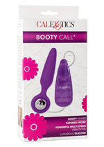 Load image into Gallery viewer, Booty Call Booty Glider Silicone Vibrating Butt Plug with Remote Control - Purple
