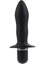 Load image into Gallery viewer, Booty Call Booty Rocket Silicone Vibrating Butt Plug - Black
