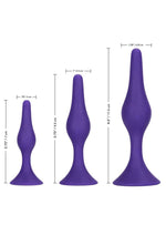 Load image into Gallery viewer, Booty Call Booty Trainer Starter Kit Silicone Anal Plugs 3 Assorted Sizes
