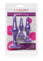 Load image into Gallery viewer, Booty Call Booty Trainer Starter Kit Silicone Anal Plugs 3 Assorted Sizes - Purple
