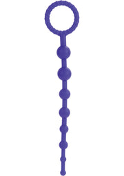 Booty Call X-10 Silicone Anal Beads - Purple