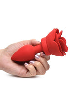 Load image into Gallery viewer, Booty Sparks 28x Rechargeable Silicone Vibrating Rose Anal Plug with Remote Control
