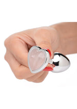 Load image into Gallery viewer, Booty Sparks Gemstones Rose Quartz Heart Anal Plug
