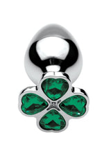 Load image into Gallery viewer, Booty Sparks Lucky Clover Gem Medium Anal Plug
