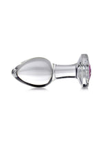 Load image into Gallery viewer, Booty Sparks Pink Gem Glass Anal Plug
