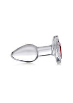 Load image into Gallery viewer, Booty Sparks Red Heart Glass Anal Plug
