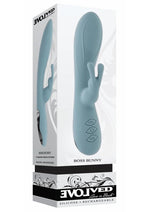 Load image into Gallery viewer, Boss Bunny Rechargeable Silicone Rabbit Vibrator - Blue
