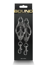 Load image into Gallery viewer, Bound Nipple Clamps C3 - Gray/Grey/Gun Metal/Metal
