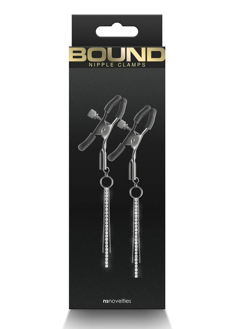 Bound Nipple Clamps D3 - Gray/Grey/Gun Metal/Metal