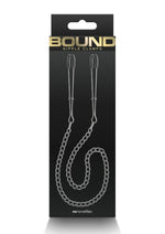 Load image into Gallery viewer, Bound Nipple Clamps Dc3 - Gray/Grey/Gun Metal/Metal
