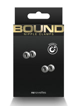 Load image into Gallery viewer, Bound Nipple Clamps M1 - Gray/Grey/Gun Metal/Metal
