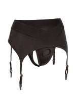 Load image into Gallery viewer, Boundless Thong with Garter Harness - Black - 3XLarge/XXLarge
