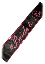 Load image into Gallery viewer, Bride-To-Be Adjustable Party Sash - Black/Pink