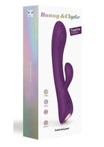 Load image into Gallery viewer, Bunny and Clyde Rechargeable Silicone Rabbit Vibrator - Purple/Purple Rain