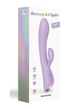 Load image into Gallery viewer, Bunny and Clyde Rechargeable Silicone Rabbit Vibrator - Purple/Viva Mauve