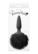 Load image into Gallery viewer, Bunny Tails Mini Silicone Butt Plug - Black Fur - Black
