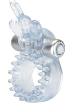 Load image into Gallery viewer, Wireless Butterfly Ring Vibrating Cock Ring with Clitoral Stimulation - Clear
