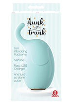 Load image into Gallery viewer, Buzzy Buddy Hunk with A Trunk Rechargeable Silicone Clitoral Stimulator - Aqua/Blue
