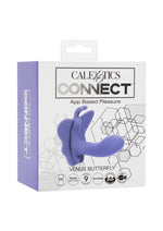 Load image into Gallery viewer, Calexotics Connect Venus Butterfly Rechargeable Silicone App Compatible Stimulator with Remote - Purple
