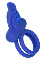 Load image into Gallery viewer, Calexotics Silicone Rechargeable Dual Pleasure Enhancer Cock Ring - Blue
