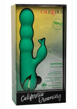Load image into Gallery viewer, Califormia Dreaming Sonoma Satisfyer Rechargeable Silicone Vibrator - Green
