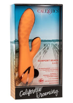 Load image into Gallery viewer, California Dreaming Newport Beach Babe Rechargeable Silicone Thumping Vibrator - Orange
