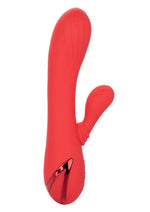 Load image into Gallery viewer, California Dreaming Palisades Passion Rechargeable Silicone Rabbit Vibrator - Red
