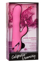 Load image into Gallery viewer, California Dreaming Santa Barbara Surfer Silicone Rechargeable Rabbit Vibrator - Pink
