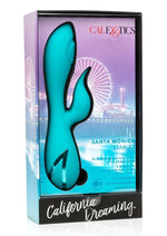 Load image into Gallery viewer, California Dreaming Santa Monica Starlet Rechargeable Silicone Thumping Vibrator - Blue
