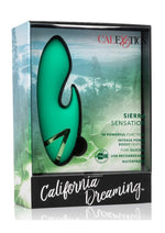 Load image into Gallery viewer, California Dreaming Sierra Sensation Rechargeable Silicone Compact Vibrator - Green
