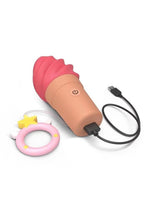 Load image into Gallery viewer, Cand'ice Rechargeable Silicone Clitoral Stimulator - Raspberry Jolly