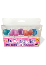 Load image into Gallery viewer, Candyprints Dirty Candles Boobie Party Candles - Assorted Colors - 5 Per Pack

