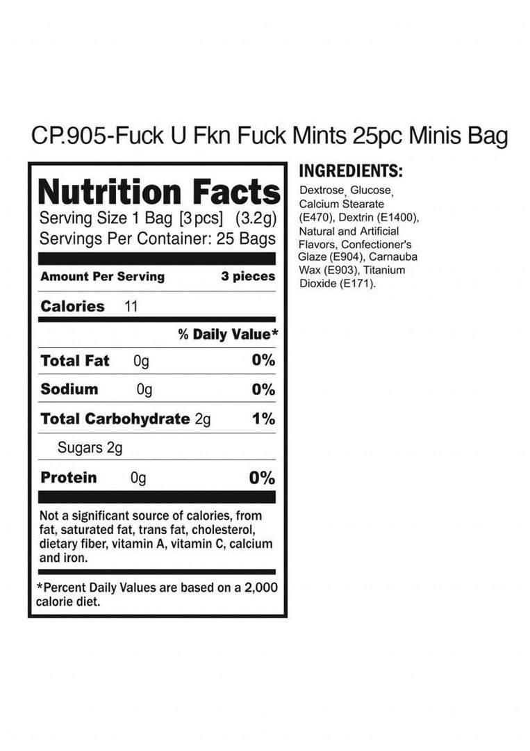 Candyprints Fuck You, You Fuckin' Fuck! Mints
