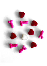 Load image into Gallery viewer, Candyprints Hearts and Hard-Ons Counter - Multicolor - 100 Bags/Display/Per Display