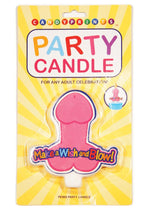 Load image into Gallery viewer, Candyprints Make A Wish and Blow Penis Party Candle
