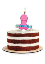 Load image into Gallery viewer, Candyprints Make A Wish and Blow Penis Party Candle
