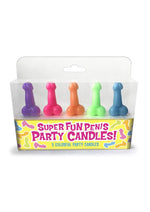 Load image into Gallery viewer, Candyprints Super Fun Penis Candles - Assorted Colors - 5 Per Pack
