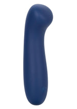 Load image into Gallery viewer, Cashmere Satin G Rechargeable Silicone G-Spot Vibrator with Clitoral Stimulator - Blue
