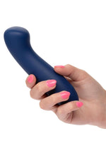 Load image into Gallery viewer, Cashmere Satin G Rechargeable Silicone G-Spot Vibrator with Clitoral Stimulator

