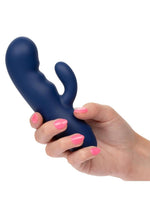 Load image into Gallery viewer, Cashmere Silk Duo Rechargeable Silicone Rabbit Vibrator
