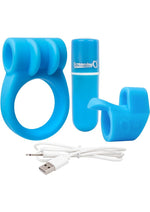 Load image into Gallery viewer, Charged Combo USB Rechargeable Silicone Kit #1 Waterproof - Blue
