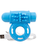 Load image into Gallery viewer, Charged OWOW Rechargeable Vibe Ring Waterproof - Blue
