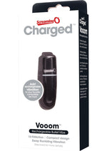 Load image into Gallery viewer, Charged Vooom Rechargeable Waterproof Bullet Vibrator - Black
