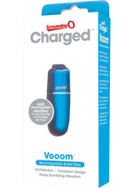 Load image into Gallery viewer, Charged Vooom Rechargeable Waterproof Bullet Vibrator - Blue
