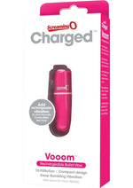 Load image into Gallery viewer, Charged Vooom Rechargeable Waterproof Bullet Vibrator - Pink
