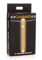 Load image into Gallery viewer, Charmed Rechargeable Stainless Steel 7x Vibrating Necklace - Gold
