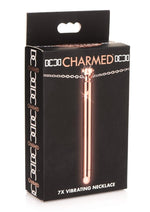 Load image into Gallery viewer, Charmed Rechargeable Stainless Steel 7x Vibrating Necklace - Rose Gold
