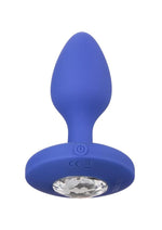 Load image into Gallery viewer, Cheeky Gems Rechargeable Silicone Vibrating Probe - Blue - Small

